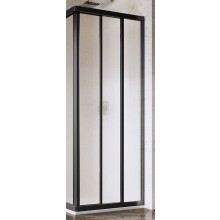 RAVAK SUPERNOVA ASRV3 90 sprchové dvere 90x198 cm, posuvné, čierna/sklo grape