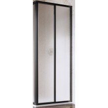 RAVAK SUPERNOVA SRV2 90 sprchové dvere 90x195 cm, posuvné, čierna/sklo grape