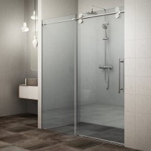 ROTH KINEDOOR LINE KID2/1800 sprchové dvere 1800x2000mm posuvné pre inštaláciu do niky, bezrámové, brillant/transparent