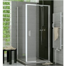 SANSWISS TOP LINE TOPP sprchové dvere 900x1900mm, jednokrídlové, matný elox/číre sklo Aquaperle