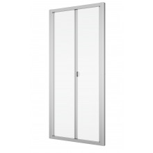 SANSWISS TOP LINE TOPK sprchové dvere 90x190 cm, zalamovacie, matný elox/číre sklo