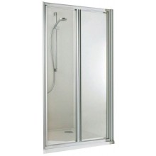 CONCEPT 100 sprchové dvere 900x1900mm lietacie, strieborná/matný plast