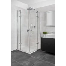 CONCEPT 400 sprchové dvere 120x197 cm, krídlové, pravé, strieborná pololesklá/číre sklo