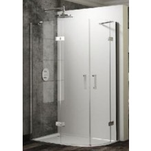 HÜPPE SOLVA PURE sprchovací kút 120x90 cm, R500, krídlové dvere, lesklá strieborná/číre sklo