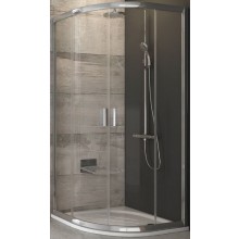 RAVAK BLIX BLCP4 80 sprchovací kút 80x80 cm, R488, posuvné dvere, lesk/sklo transparent