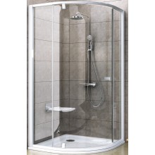 RAVAK PIVOT PSKK3 80 sprchovací kút 80x80 cm, R550, krídlové dvere, biela/sklo transparent