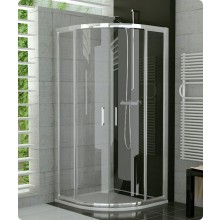 SANSWISS TOP LINE TER sprchovací kút 900x900x1900mm s dvojkrídlovými dverami, štvrťkruh, aluchrom/číre sklo Aquaperle