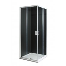 JIKA LYRA PLUS sprchovací kút 80x80 cm, rohový vstup, posuvné dvere, biela/sklo číre