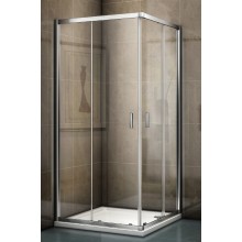 RIHO HAMAR 2.0 sprchovací kút 90x90 cm, rohový vstup, posuvné dvere, chróm / sklo číre