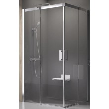 RAVAK MATRIX MSRV4 80 sprchovací kút 80x80 cm, rohový vstup, posuvné dvere, lesk/sklo transparent