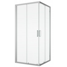 SANSWISS TOP LINE TOPAC sprchovací kút 100x100 cm, rohový vstup, posuvné dvere, aluchróm/sklo Durlux