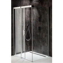 RAVAK MATRIX MSDPS 110/80 L sprchovací kút 110x80 cm, rohový vstup, posuvné dvere, ľavý, satin/sklo transparent