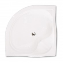ROTH SEMIDEEP NEO polohluboká sprchová vanička 900x900x290mm R550, samonosná, akrylátová, štvrťkruhová, biela