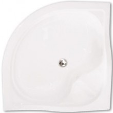 ROTH SEMIDEEP NEO polohluboká sprchová vanička 900x900x290mm R550, samonosná, akrylátová, štvrťkruhová, biela