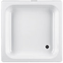 JIKA SOFIA vanička sprchová oceľová 800x800x135mm štvorcová, biela 2.1408.0.000.011.1
