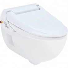 GEBERIT AQUACLEAN 4000 SET závesné WC 40x43,5x53cm, s bidetovacím sedadlom, alpská biela