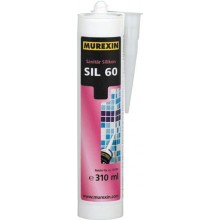 MUREXIN SIL 60 sanitárny silikón 310ml, jednozložkový, intenzívna čierna