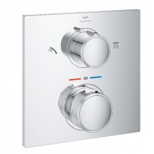 GROHE ALLURE sprchová podomietková termostatická batéria, pre 2 spotrebiče, chróm