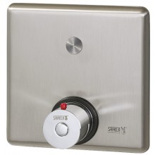 SANELA piezo ovládanie sprchy 24V DC, s termostatickým ventilom pre teplú a studenú vodu, antivandal, nerez
