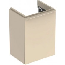 GEBERIT SMYLE SQUARE skrinka pod umývadielko 442x356x617mm, s jednými dverami, závesy vpravo, pieskovosivá lak lesk/mat