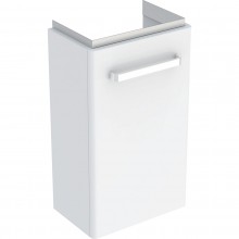 GEBERIT SELNOVA COMPACT skrinka pod umývadlo 348x252x604mm, závesná, 1 zásuvka, matná biela, biela vysoký lesk