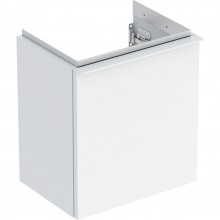 GEBERIT ICON skrinka pod umývadielko 370x279x415mm, závesná, 1 dvierka, pánty vľavo, úchytka matná biela, biela vysoký lesk