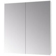 DŘEVOJAS PREMIUM GA2E 60 zrkadlová skrinka 60x73,9x13,8 cm, s el. zásuvkou, lamino, lesklá biela