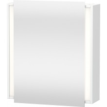 DURAVIT KETHO zrkadlová skrinka 65x75x18 cm, osvetlenie s reguláciou stmievania, s vypínačom a el. zásuvkou, pánty vľavo, matná biela