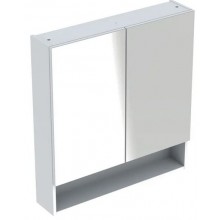 GEBERIT SELNOVA SQUARE zrkadlová skrinka 58,8x85x17,5 cm, drevotrieska, vysoko lesklá biela