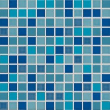 RAKO POOL mozaika 30x30(2,5x2,5)cm, lepená na sieťke, lesk, modrá