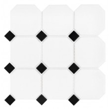 DUNIN ARABESCO mozaika 29,8x29,8(9,52x9,52)cm, mat, black white