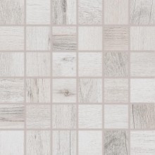 RAKO SALOON mozaika 30x30(5x5)cm, lepená na sieti, mat, bielo-šedá
