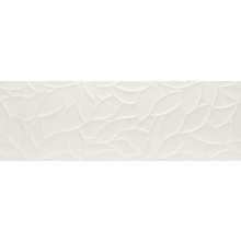 MARAZZI ESSENZIALE obklad 40x120cm, veľkoformátový, štruktúra flora 3D, satén, biela