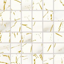 RAKO CAVA mozaika 30x30(5x5)cm, lepená na sieti, zlatá