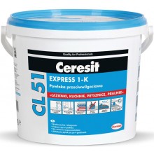 CERESIT CL 51 EXPRESS 1-K hydroizolácia 5kg, jednozložková, šedá