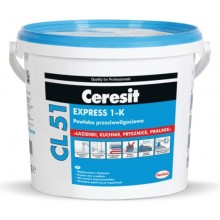 CERESIT CL 51 EXPRESS 1-K jednozložková hydroizolácia 15kg, elastická, šedá